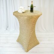 Gold Glitter Cocktail Tablecloths