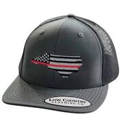 Low Country NC Red Line Charcoal/Black Snapback Hat