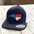 Low Country NC State Flag, Navy/White Snapback Hat