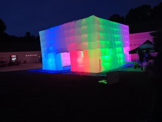 Night Club (White Inflatable with Color Changing Lights)
