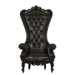 Queen Tiffany Black Throne Chair