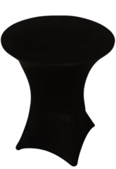 Black Fitted Cocktail Tablecloth