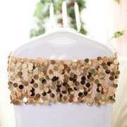 Gold Sequin Chair Sashes