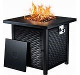 Lava Rock Fire Pit (propane gas required)