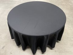 Black round tablecloths