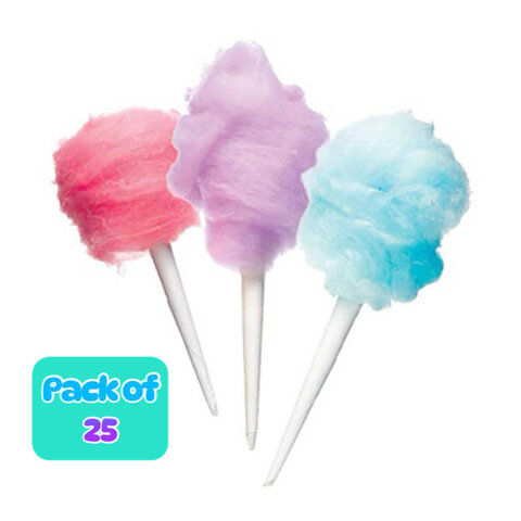 25 Cotton Candy Cones