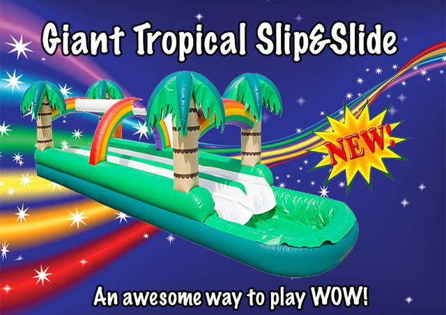 Giant Slip & Slide with a Pool