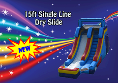 15ft Single Line Wet or Dry Slide