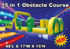 15 in 1 48'  Obstacle Course