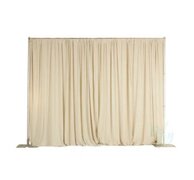 Polyester Ivory Pipe and Drape