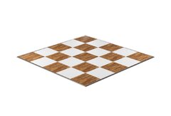 Oak and White Checkered