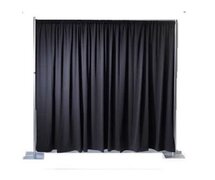 Polyester Black Pipe and Drape