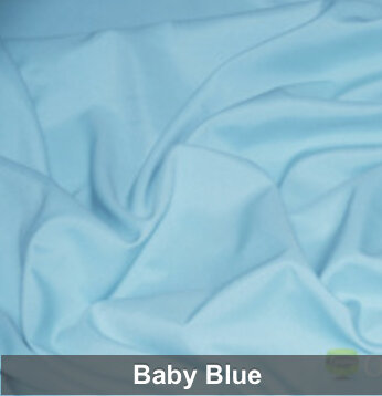 Baby Blue Polyester 6 Foot Drape Table Linen