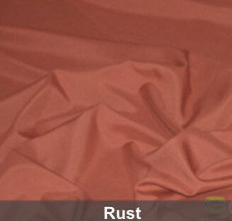 Rust Poly Satin 132 Inch Round Table Linen