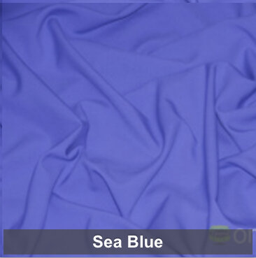 Sea Blue Polyester 6 Foot Drape Table Linen