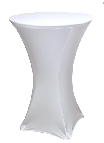 Spandex White Cover for Cocktail Table