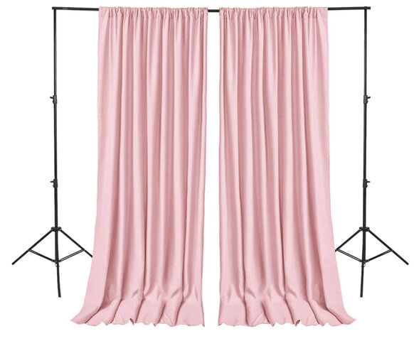 Backdrop Curtain Pink 5 x 10 Feet
