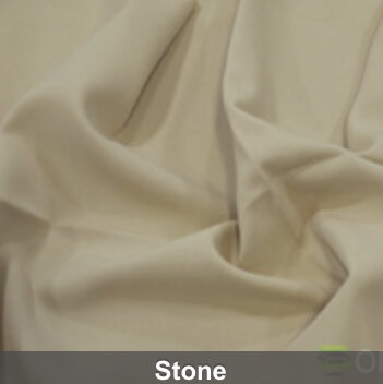 Stone (Tan) Poly Satin 132 Inch Round Table Linen