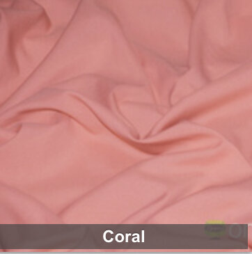 Coral Poly Satin Overlay 80 x 80 Inch