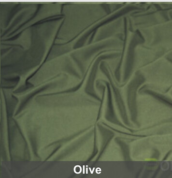 Olive Green Polyester 6 Foot Drape Table Linen
