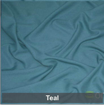 Teal Polyester 8 Foot Drape Table Linen