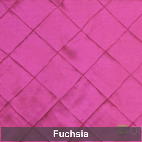 Fushia Pintuck 6 Foot Drape Table Linen