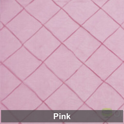 Pink Pintuck 6 Foot Drape Table Linen