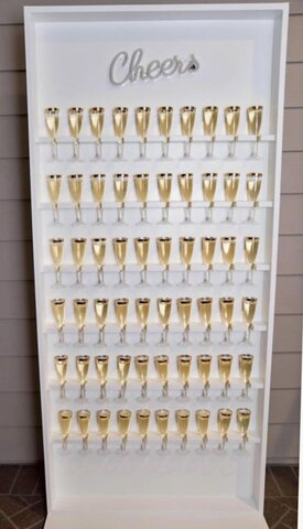 Champagne Wall, 60 Glass White Cheers