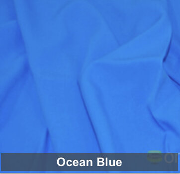 Ocean Blue Polyester 6 Foot Drape Table Linen