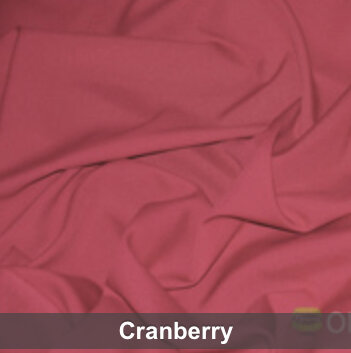 Cranberry Red Polyester 6 Foot Drape Table Linen