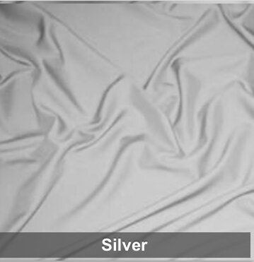 Silver Polyester 8 Foot Drape Table Linen