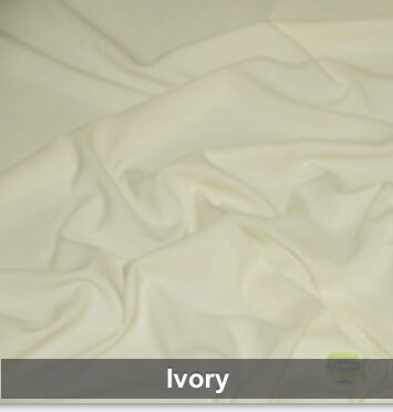 Ivory Polyester 6 Foot Drape Table Linen