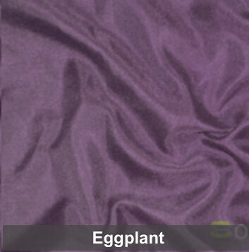 Eggplant Shantung Satin Dinner Napkin