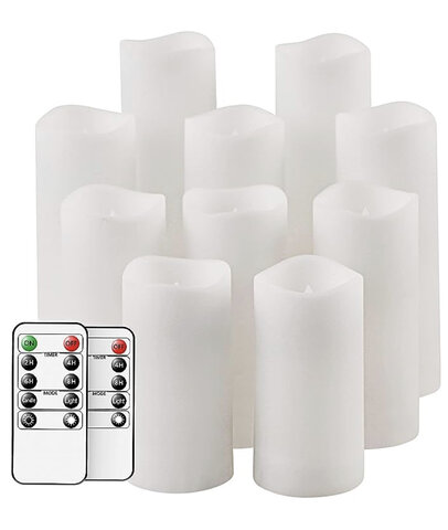 Pilar Candle, White 4 Inch