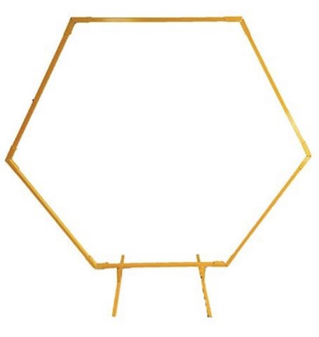 Arch Gold Hexagon 7 Foot