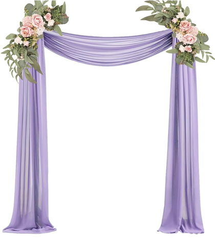 Arch Swag Lavender Chiffon 20 foot x 28 inch