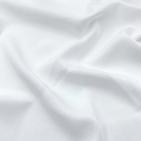 White Polyester 120 Inch Round Table Linen