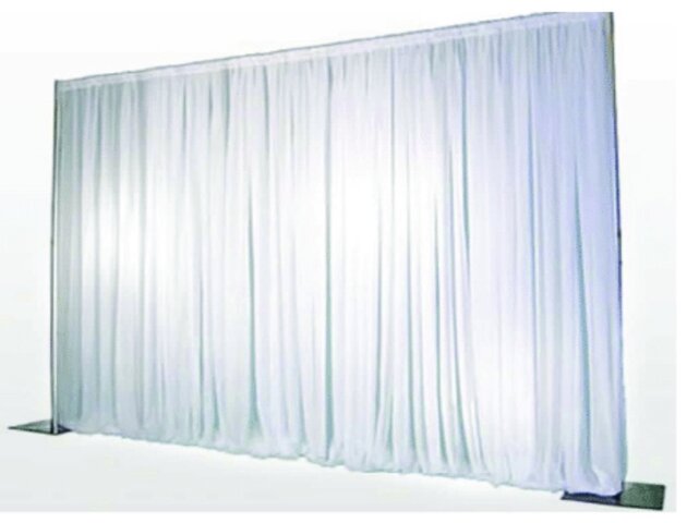 Pipe and Drape White 