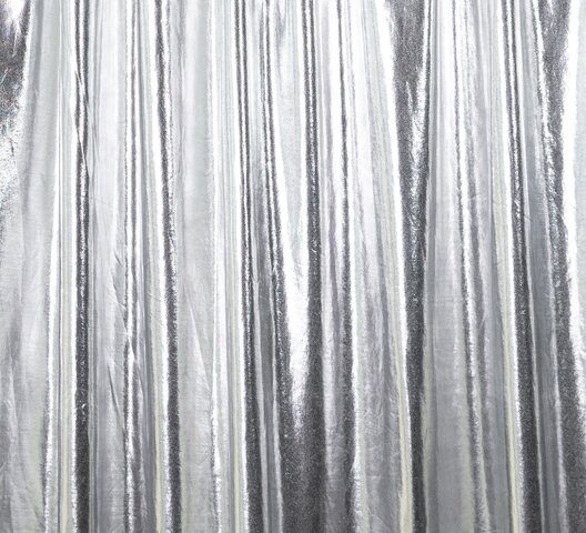 8-14 Feet Pipe and Drape Metallic Silver