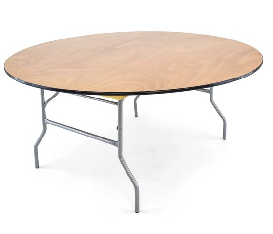 Wood Round 66 Inch Table