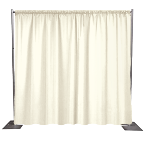 8-14 Feet Pipe and Drape Ivory Interlock