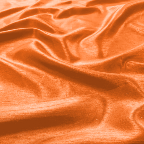 Orange Shantung Satin 8 Foot Drape Table Linen