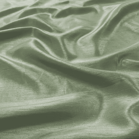 Sage Green Shantung Satin 132 Inch Round Table Linen