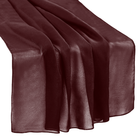 Chiffon Runner Burgundy