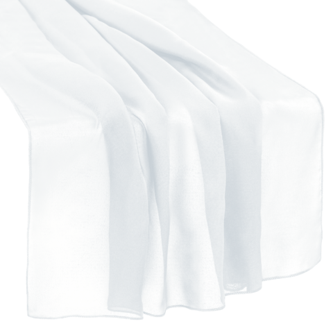 Chiffon Runner White