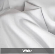 White Poly Satin Overlay 80 x 80 Inch