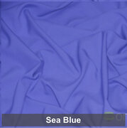 Sea Blue Polyester 6 Foot Drape Table Linen