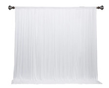 Backdrop Curtain, White 10 x 10 Feet