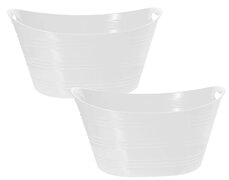 Bucket White Plastic 18 x 13 Inch 