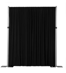 Black Spandex 5 Feet Wide x 10 Feet Long Curtain 